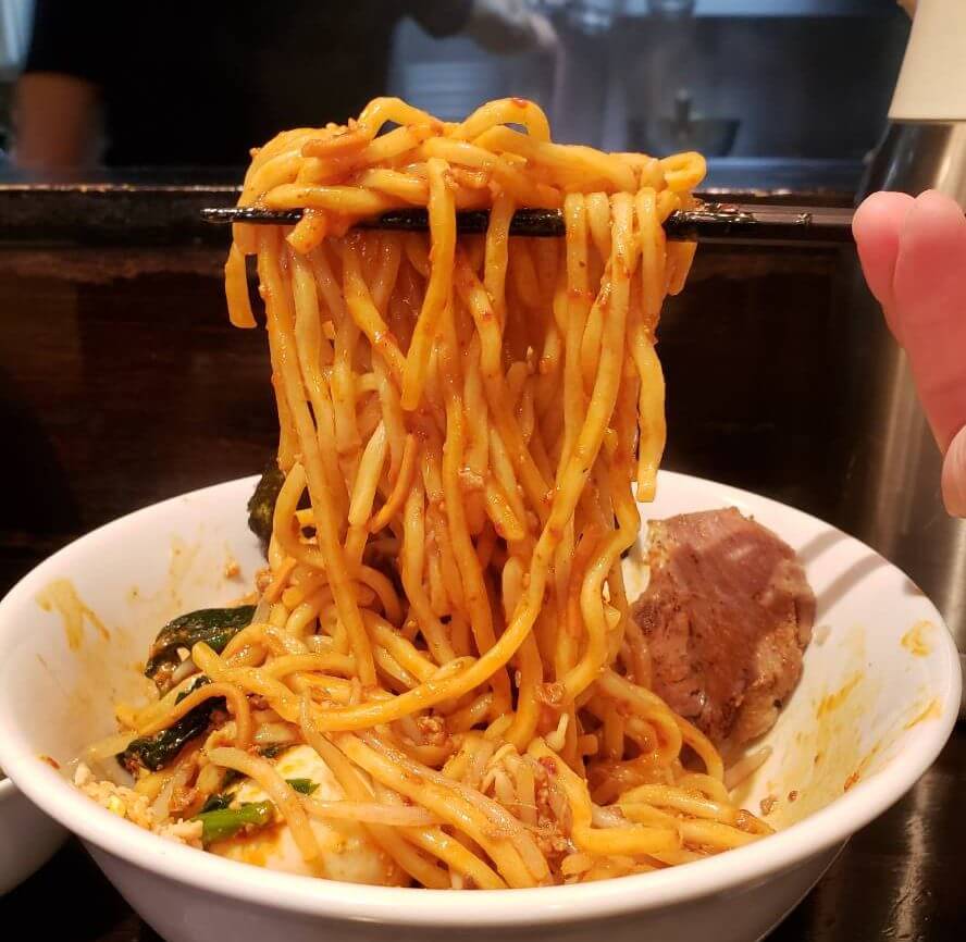 【神田】自家製麺 ほうきぼし＋ 激辛汁なし担々麺を実食！！